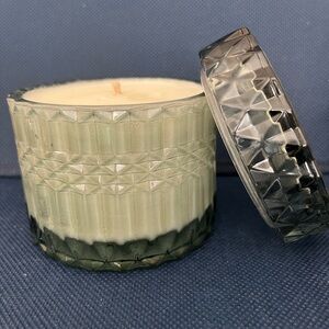 Elegant Gray Glass Candle 🕯️